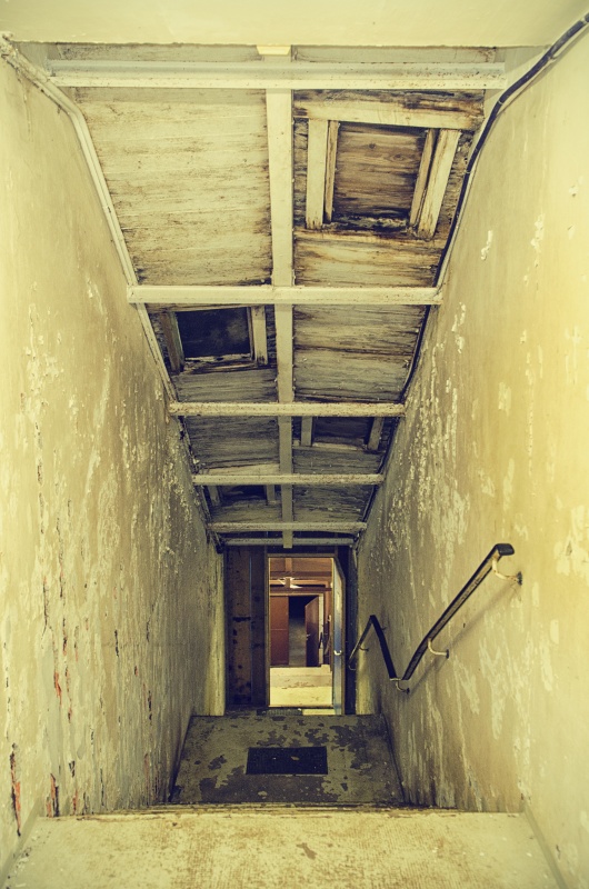 Eingang zur Anlage von unten