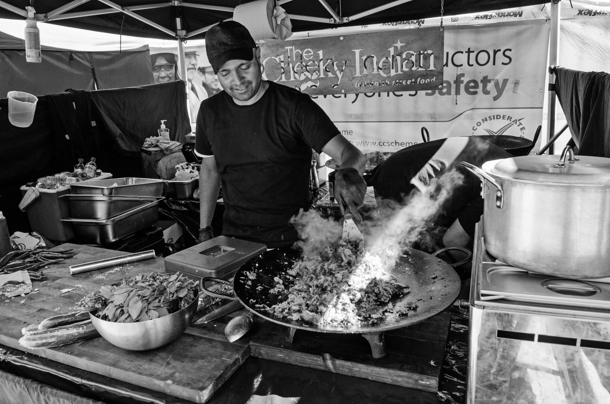 "Fressbuden" am Petticoat Lane Market